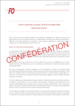Résolution  du CCN des 23 et 24 septembre 2020