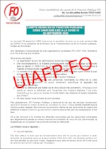 Compte rendu suite à la réunion OS FP/MTFP sur le suivi de la situation sanitaire COVID