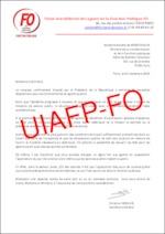 Courrier adressé à la ministre de la Transformation et de la fonction publiques