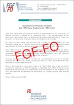 Circulaire du Premier ministre – Les réformes, toujours les réformes !