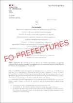 Instruction du SG du MI portant sur l’organisation des services du MI suite aux annonces du Président de la République du 31 mars 2021