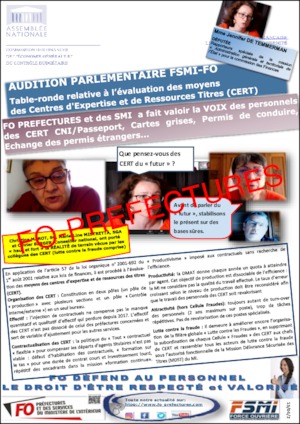 Audition parlementaire – moyens des CERT