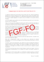 Communiqué de soutien au Syndicat Unité SGP Police FORCE OUVRIÈRE