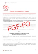 Résolutions  adoptées à l’unanimité au Congrès de la FGF-FO à Nancy le jeudi 17 juin