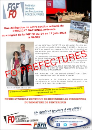 Congrès FGF FO Nancy –  section Retraités