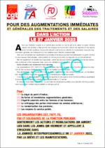 POUR DES AUGMENTATIONS IMMÉDIATES ET GÉNÉRALES DES TRAITEMENTS ET DES SALAIRES