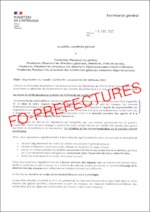 Instruction du Secrétaire général du ministère de l’intérieur du 18 février 2022 relative à l’actualisation des dispositions en matière d’organisation du travail au regard de l’évolution de l’épidémie de COVID-19