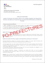 Foire aux Questions relative à l’instruction du 25 février 2022 sur les modalités de gestion de l’IFSE pour les personnels administratifs du ministère de l’Intérieur