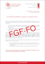 Les IPCSR et DPCSR en grève le 3 octobre 2022 !