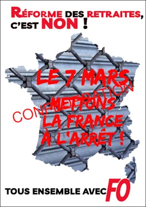 Affiches confédérales pour la journée du 7 mars 2023