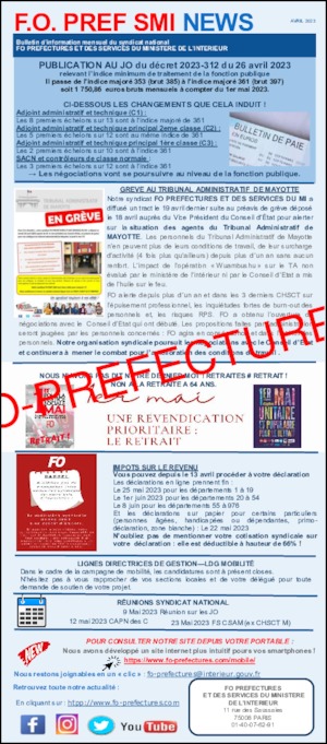 Newsletter – FOPREF SMI – AVRIL 2023