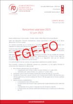 Rencontres salariales 2023 – Compte-rendu de la réunion du 12 juin 2023 et power point