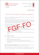 Compte rendu du comité ITR (Indemnité temporaire de retraite) – Outre Mer