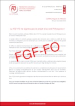 La FGF-FO ne signera pas le projet d’accord Prévoyance