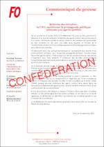 Réforme des retraites: la CNIL sanctionne la propagande politique adressée aux agents publics