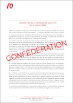 Déclaration de la Commission Exécutive de Force Ouvrière du 18 janvier 2024