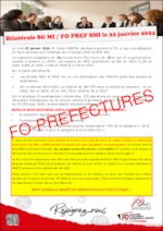 Rencontre en bilatérale avec le secrétaire général du ministère sur la présentation du budget 2024 et brochure sur les chiffres clefs du PLF 2024
