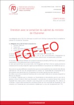 Compte rendu entretien conseiller du cabinet du ministre de l’Outremer – ITR (Indemnité Temporaire de Retraite) Outre-Mer