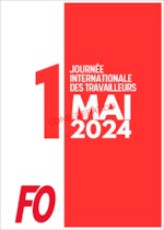 Affiche FO pour le 1er mai 2024