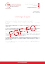 Communiqué de soutien