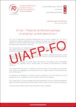 21 mai – Projet de loi Fonction publique – Un projet qui va droit dans le mur !