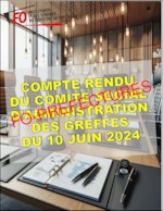 Compte rendu FO du CSA des greffes du 10 juin
