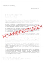 Courrier de Monsieur le Président de la République – Remerciements pour l’organisation des élections européennes et législatives