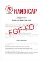 INFOS FIPHFP (Fonds pour l’insertion des personnes handicapées dans la Fonction publique) du 1er semestre 2024