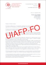 Courrier UIAFP-FO adressé au Premier ministre