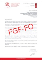 Courrier FO Fonction publique à l’attention du ministre