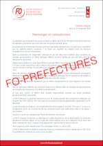 Communiqué de l’UFR FO intitulé : Mensonges et contradictions