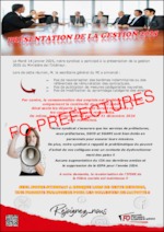 Présentation de la gestion 2025 du ministère de l’intérieur et power-point remis aux OS