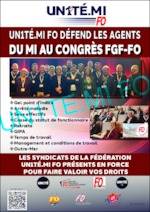 UN1TÉ.MI FO défend les agents du MI au congrès FGF-FO