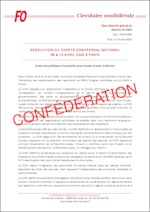 Résolution du Comité Confédéral National FO – 09 et 10 avril 2025