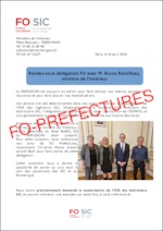 Compte-rendu du SNFOSICMI à la suite de larencontre avec le ministre de l’Intérieur