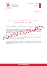 Suppression de l’abattement fiscal de 10%, pour l’UFR-FO, c’est NON !