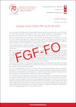 Compte-rendu du COSUI PSC du 05 juin 2025 ainsi qu’un support de présentation