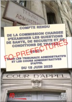 Compte rendu de la séance plénière de la Commission chargée d’examiner les questions de santé, de sécurité et de conditions de travail -CSSCT- réunie au Conseil d’État le 18 juin 2025